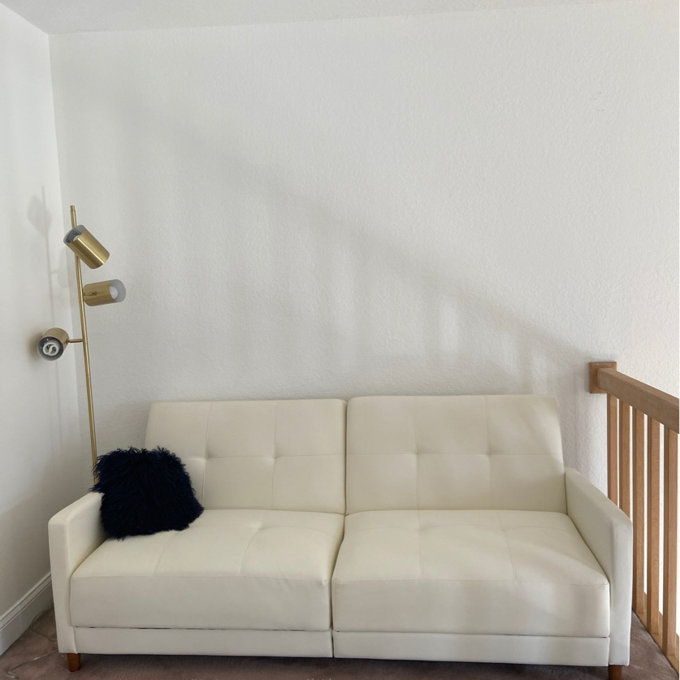 NEW　MERCURYソファ　PVC　BE/BK/BR/IV/RD Mercury Row® Benitez Twin or Smaller 76